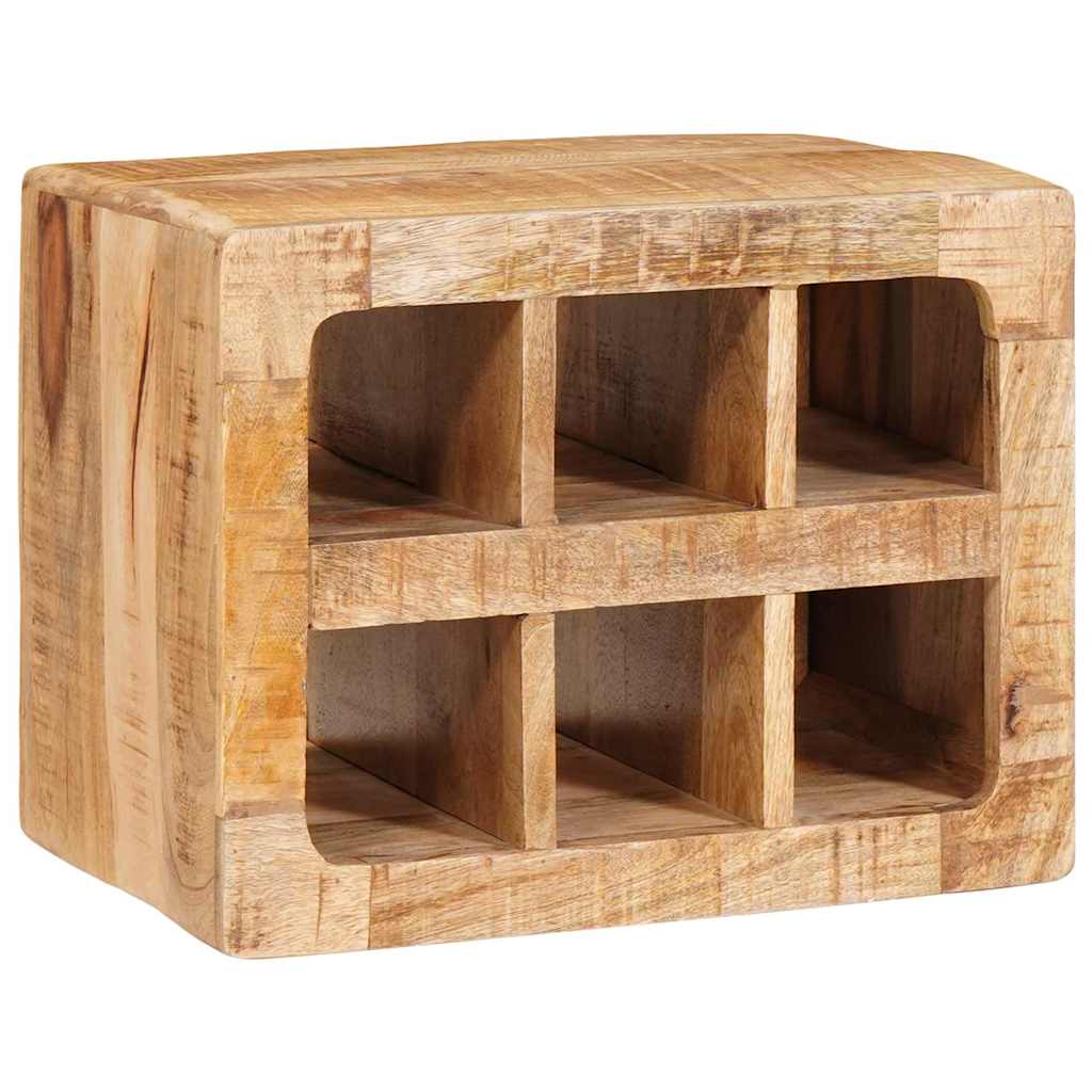 vidaXL Wine Rack with Storage Brown 44 x 30 x 35 cm Solid Mango Wood 2
