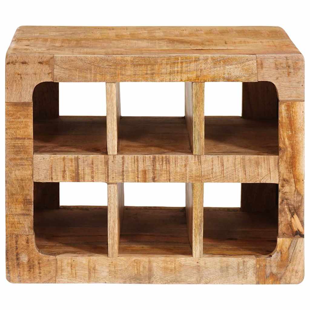 vidaXL Wine Rack with Storage Brown 44 x 30 x 35 cm Solid Mango Wood 4