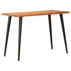 vidaXL Dining Tables Brown and Black 110 x 55 x 78 cm Solid Mango Wood 3