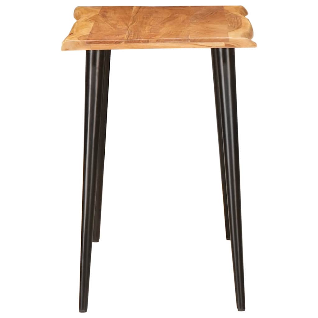 vidaXL Dining Tables Brown and Black 110 x 55 x 78 cm Solid Mango Wood 6