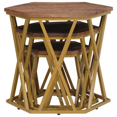 vidaXL Coffee Tables Brown 55 x 55 x 50 cm Solid Mango Wood 5