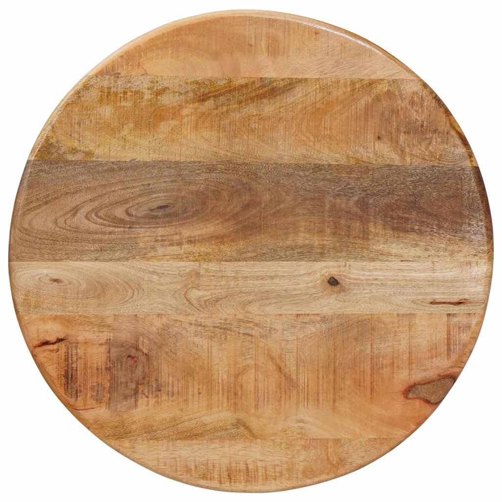 vidaXL Nesting Coffee Tables 3 pcs Brown Ø 54 x 40 cm Solid Mango Wood 6