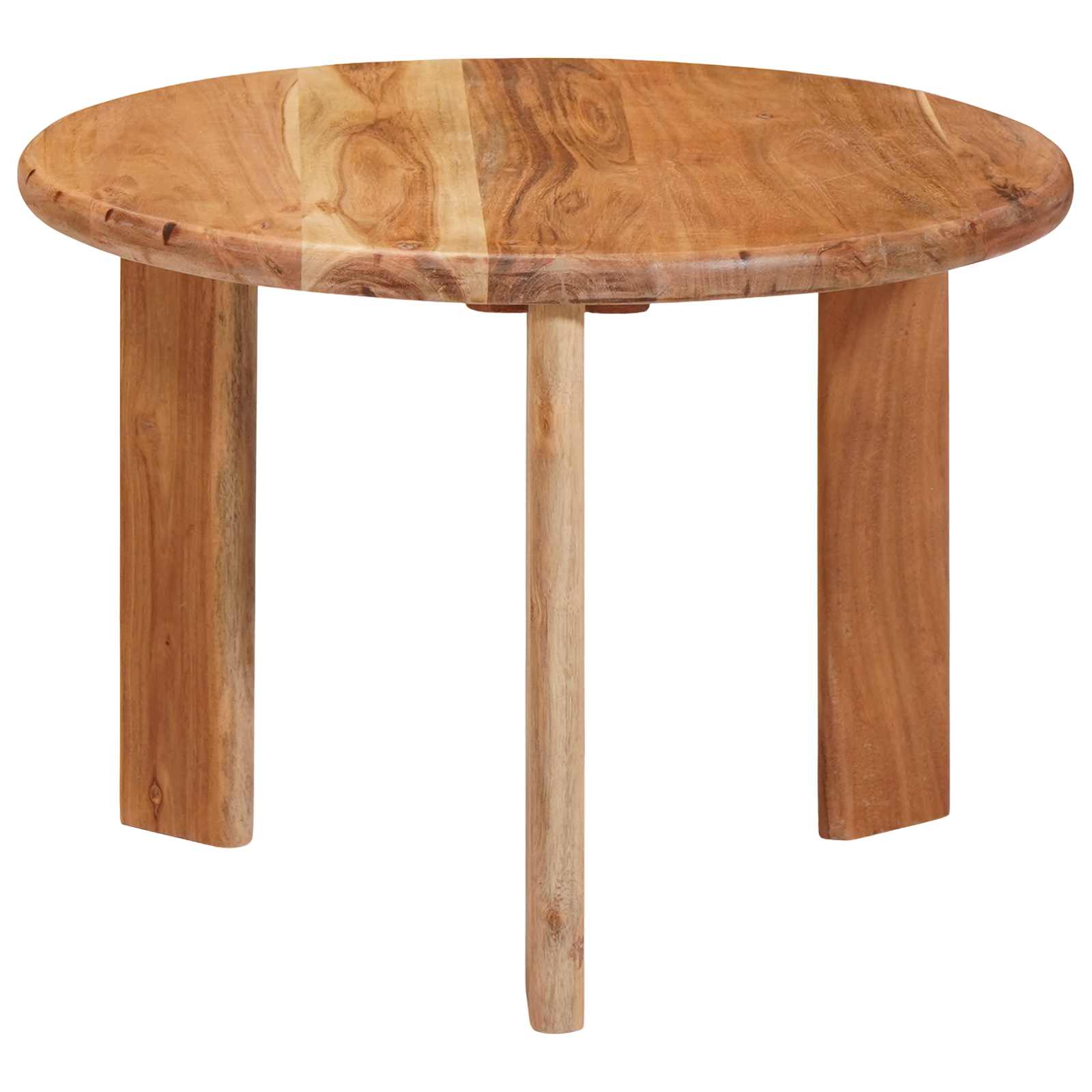 vidaXL Nesting Coffee Tables 3 pcs Brown Ø 54 x 40 cm 4