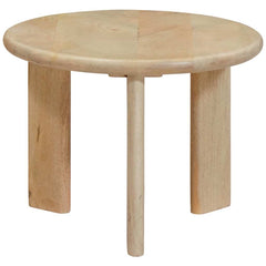 vidaXL Nesting Coffee Tables 3 pcs Black Ø 54 x 40 cm Solid Mango Wood 5