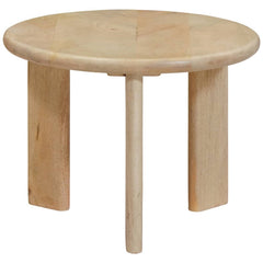 vidaXL Nesting Coffee Tables 3 pcs Black Ø 54 x 40 cm Solid Mango Wood 4