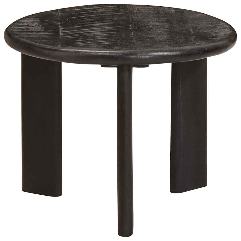 vidaXL Nesting Coffee Tables 3 pcs White Ø 54 x 40 cm Solid Mango Wood 3