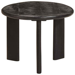vidaXL Nesting Coffee Tables 3 pcs White Ø 54 x 40 cm Solid Mango Wood 3