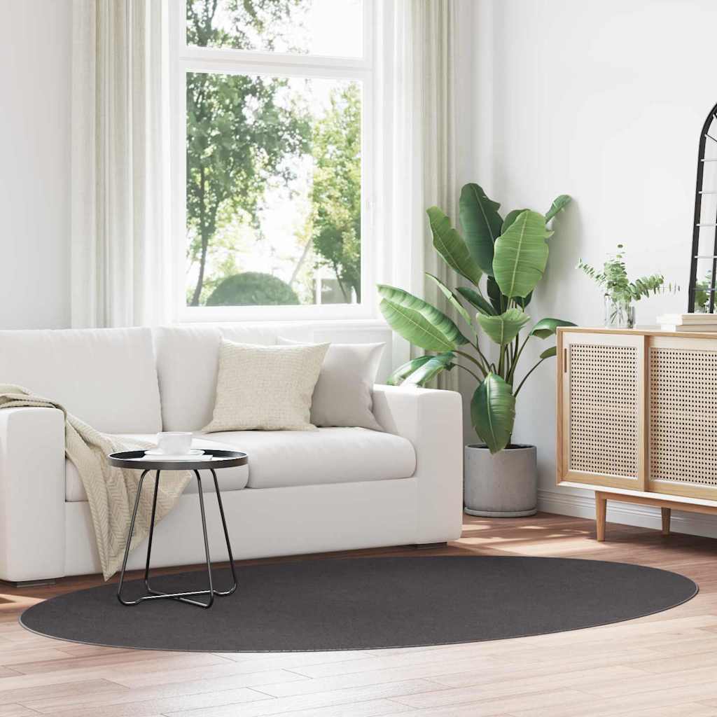 Carpet HUARTE 160 x 230 cm 100% Polyester Anthracite