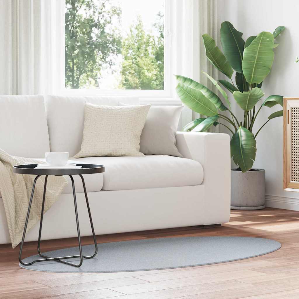vidaXL Carpet HUARTE Grey 80 x 150 cm 100% Polyester 1