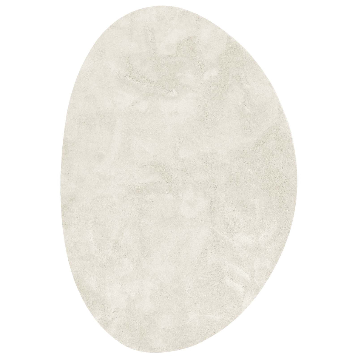 Carpet HUARTE 120 x 170 cm Polyester Oval-asymmetric Length 170 cm Cream