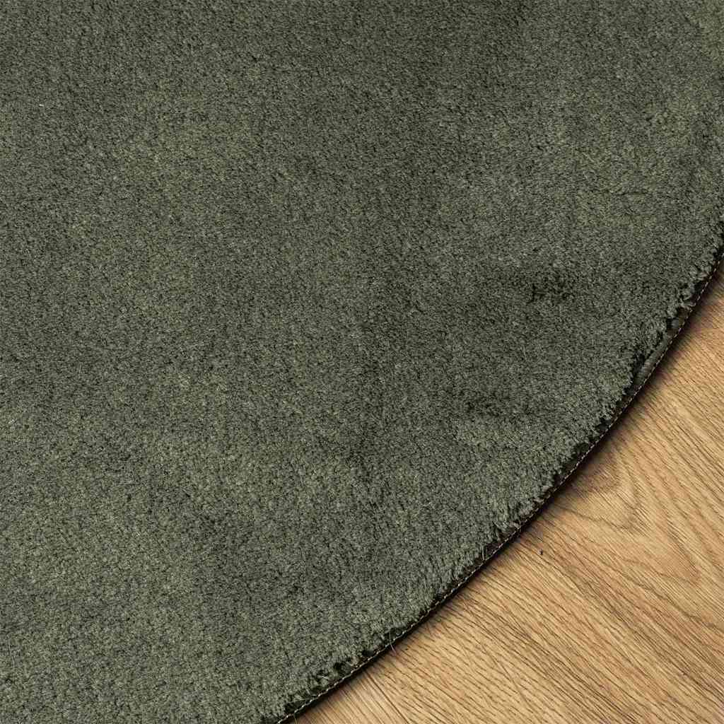 vidaXL Carpet HUARTE Forest green 100 x 200 cm Polyester 4