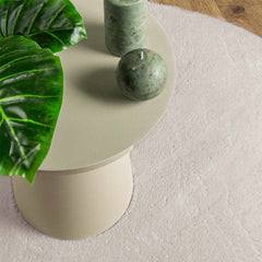Carpet HUARTE 80 x 150 cm Polyester Oval-raindrop Sand