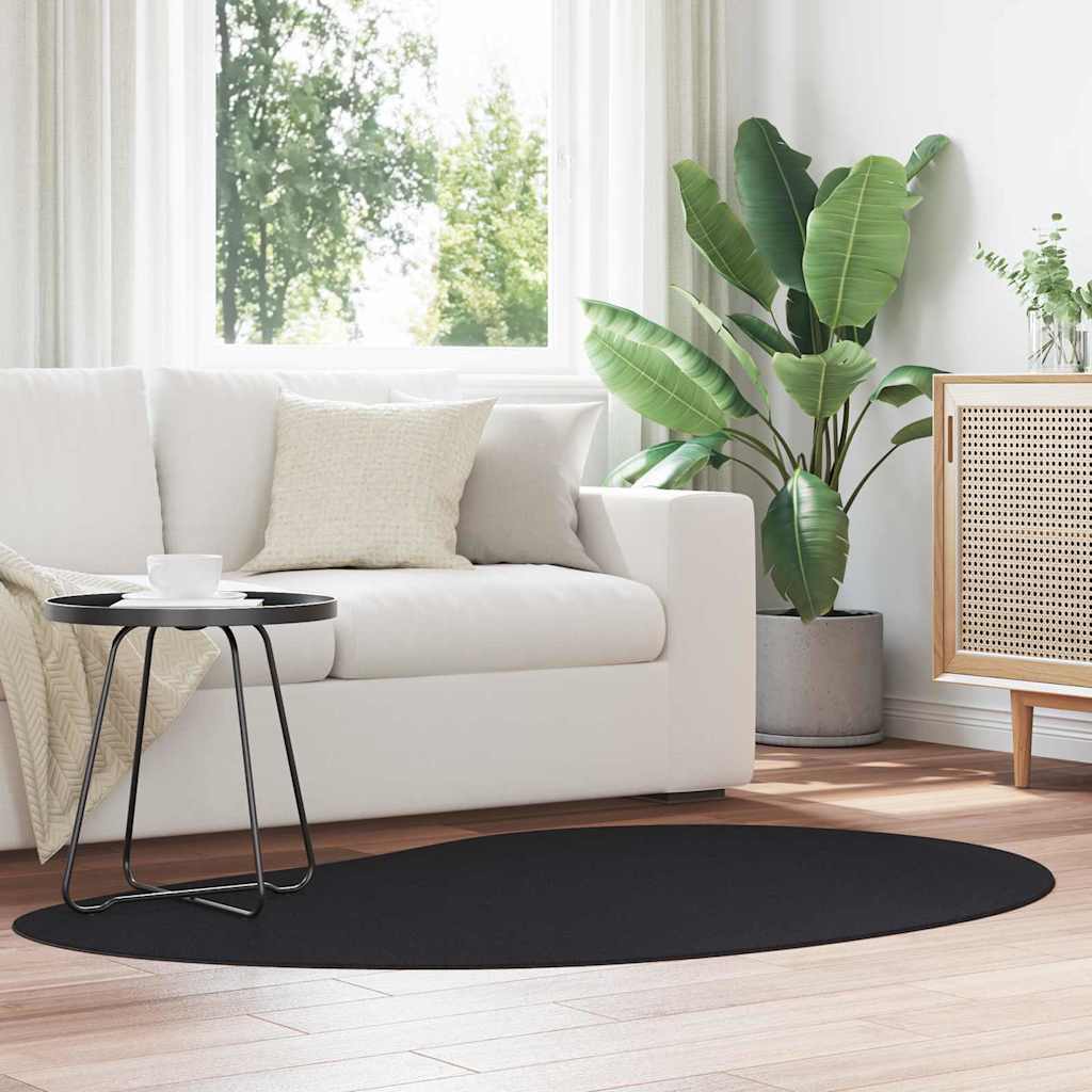 vidaXL Carpet HUARTE Black 120 x 170 cm Polyester 1