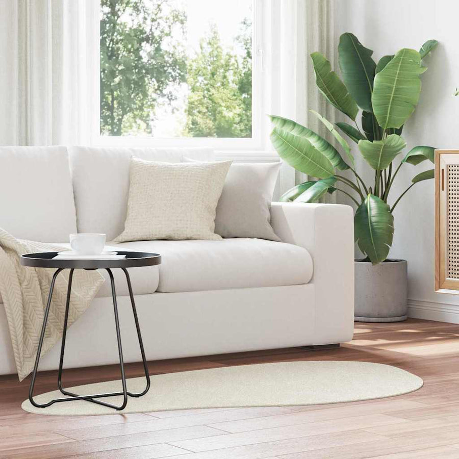vidaXL Carpet HUARTE Cream 80 x 150 cm Polyester 1
