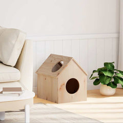 vidaXL Cat House 41x50x50 cm Solid Wood Pine 2