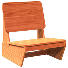 vidaXL Garden Chair Wax Brown 60x64x70.5 cm Solid Wood Pine 2