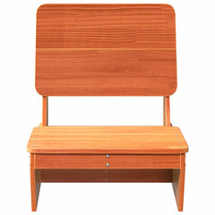 vidaXL Garden Chair Wax Brown 60x64x70.5 cm Solid Wood Pine 3