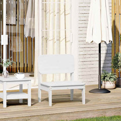 Garden Chair 60x52,5x72 cm Solid Wood Pine White 1