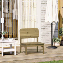 Garden Chair 60x52,5x72 cm Solid Wood Pine Natural impregnated 1
