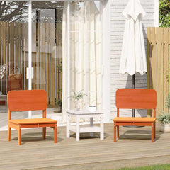 Garden Chair 60x52,5x72 cm Solid Wood Pine Wax brown 2
