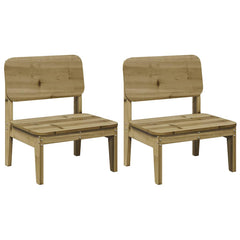 Garden Chair 60x52,5x72 cm Solid Wood Pine Natural impregnated 2