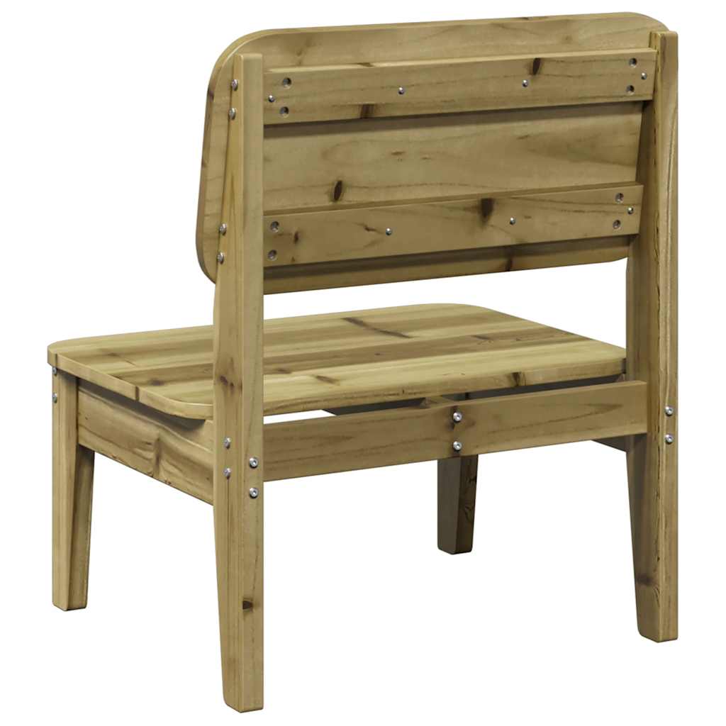 Garden Chair 60x52,5x72 cm Solid Wood Pine Natural impregnated 2
