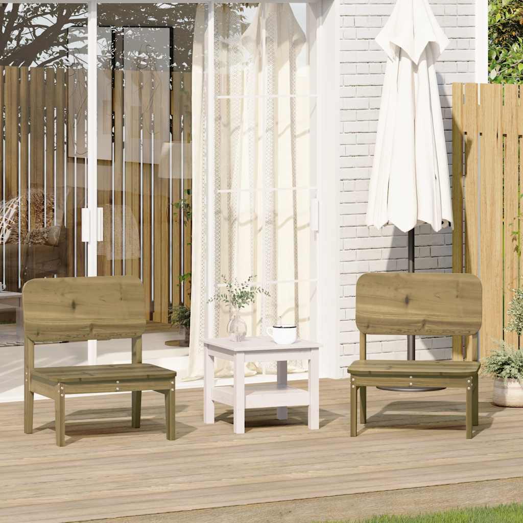 Garden Chair 60x52,5x72 cm Solid Wood Pine Natural impregnated 2
