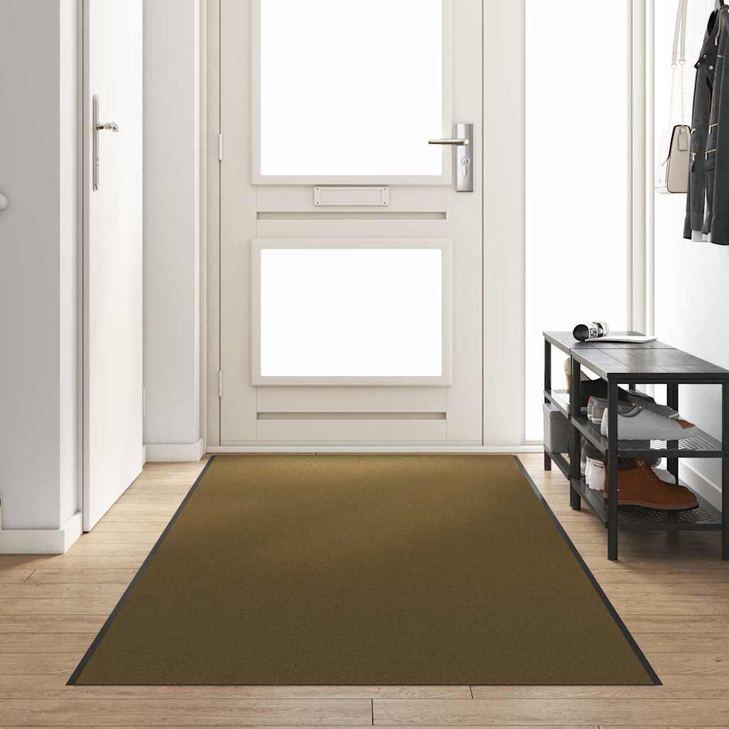 Doormat Black Polyamide Brown