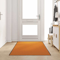 Doormat and Black 120 x 250 cm 100% Polyamide Orange