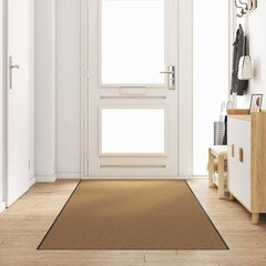 Doormat Black Polyamide Cream