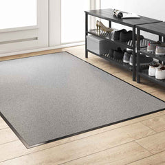 Doormat and Black 120 x 180 cm 100% Polyamide Grey