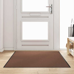 Doormat and Black 120 x 180 cm 100% Polyamide Brown