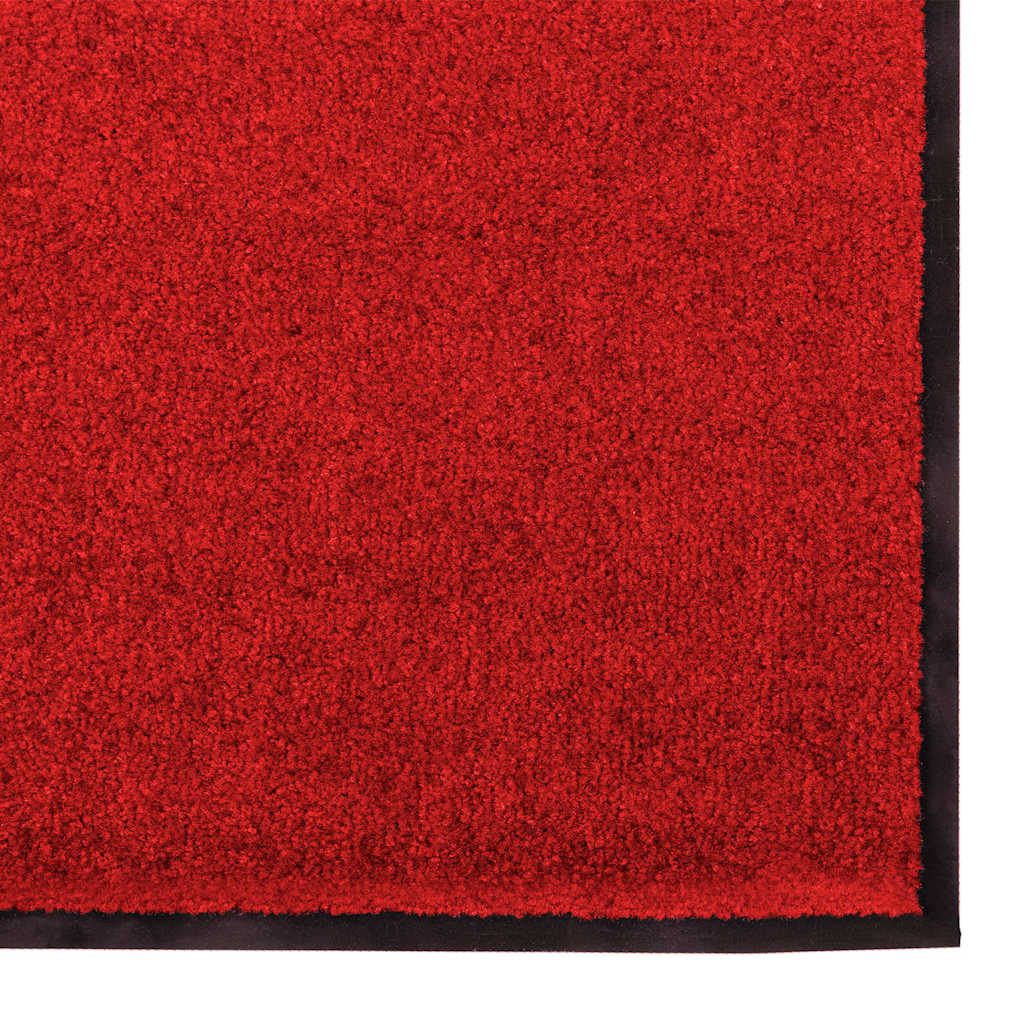 vidaXL Doormat Red and Black 60 x 180 cm 100% Polyamide 4