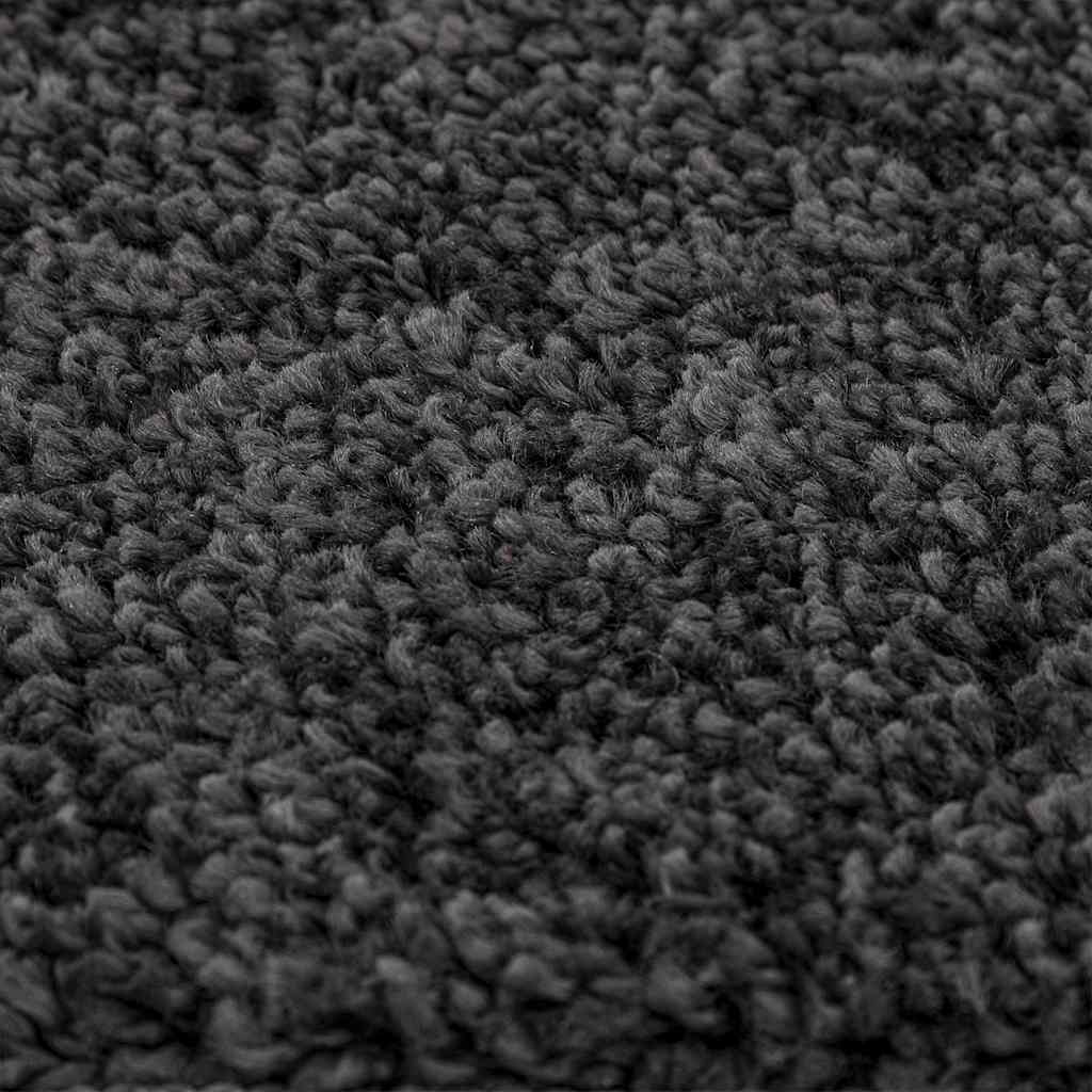 vidaXL Anti-slip Shaggy Rug Dark Grey 120 x 120 cm PP 5