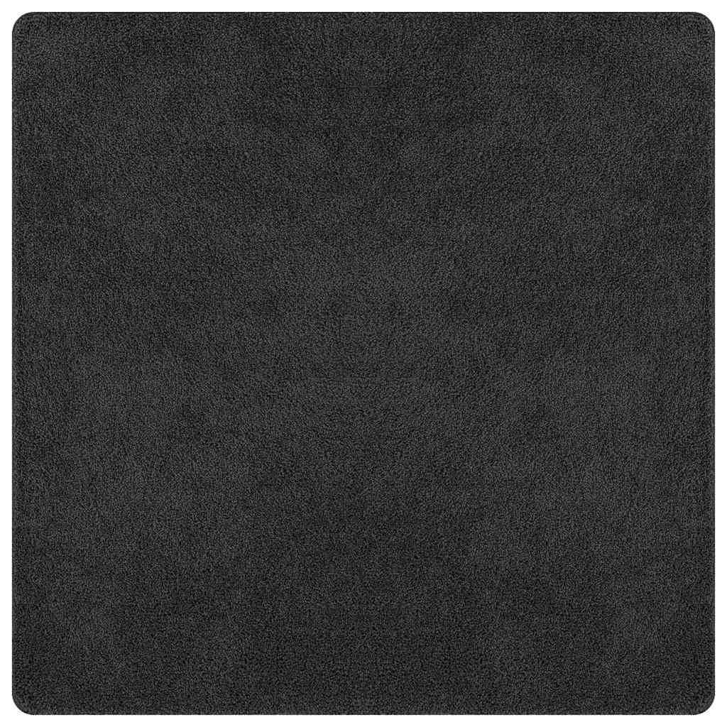 vidaXL Anti-slip Shaggy Rug Dark Grey 120 x 120 cm PP 2
