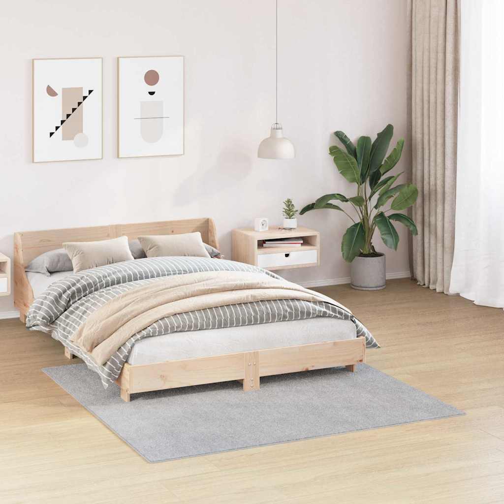 Anti-slip Shaggy Rug PP Grey 160 x 160 cm