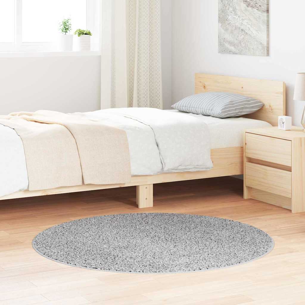 vidaXL Anti-slip Shaggy Rug Grey 120 x 120 cm PP 1