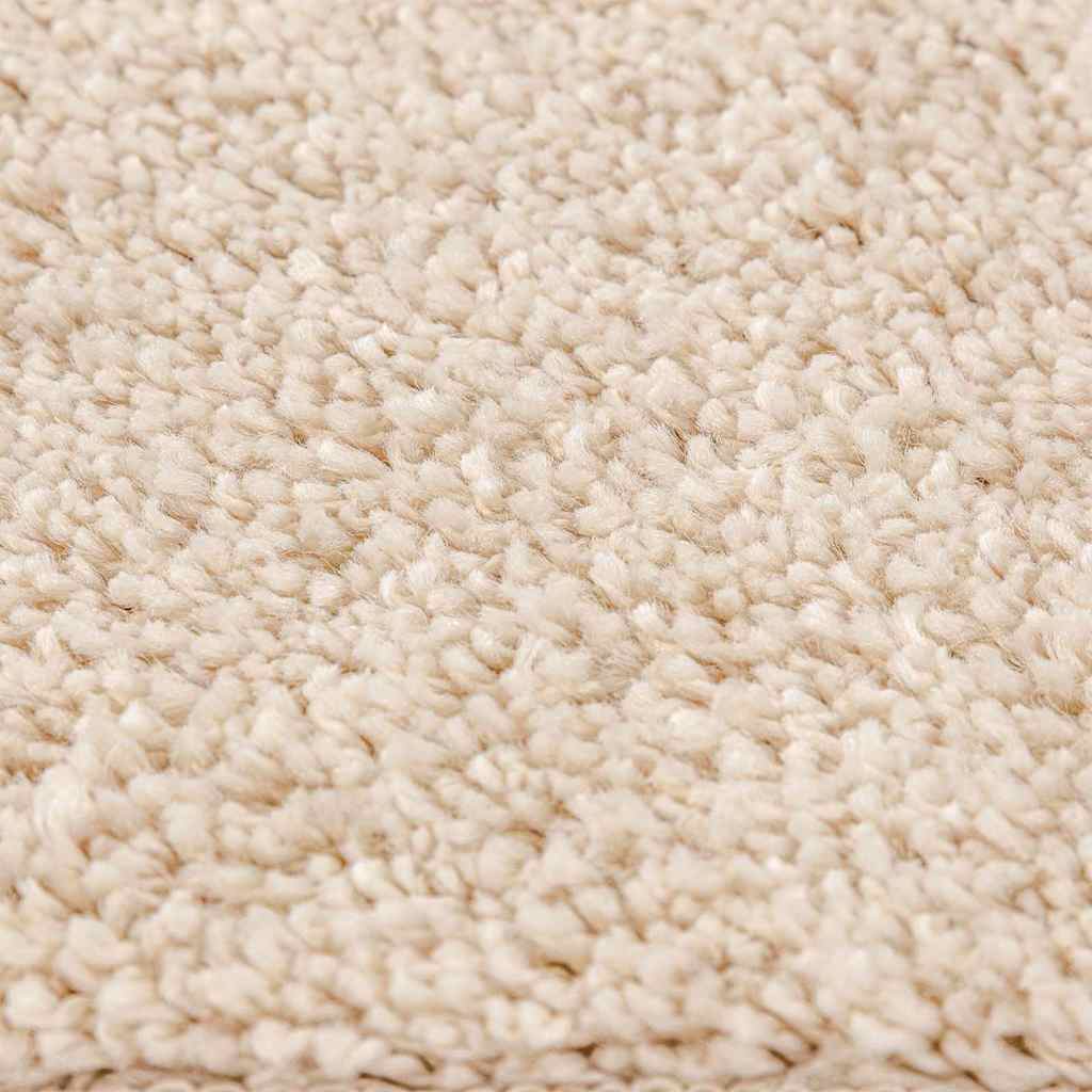 vidaXL Anti-slip Shaggy Rug Cream 120 x 120 cm PP 5