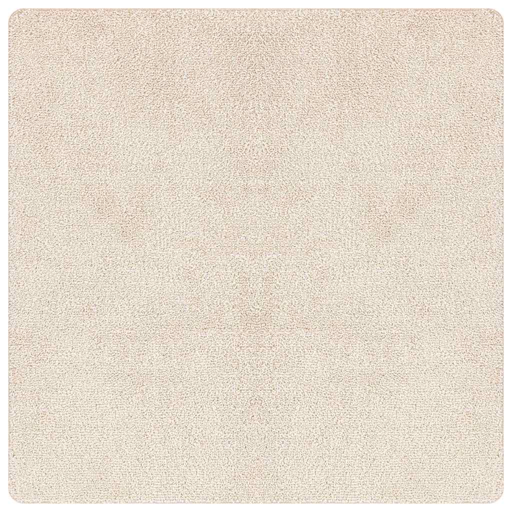 vidaXL Anti-slip Shaggy Rug Cream 120 x 120 cm PP 2