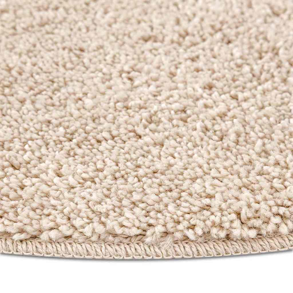 vidaXL Anti-slip Shaggy Rug Cream 120 x 120 cm PP 6