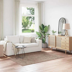 vidaXL Anti-slip Shaggy Rug Brown 140 x 200 cm PP 1