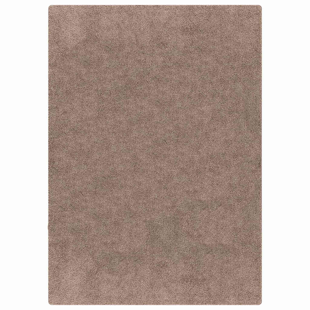 vidaXL Anti-slip Shaggy Rug Brown 140 x 200 cm PP 2