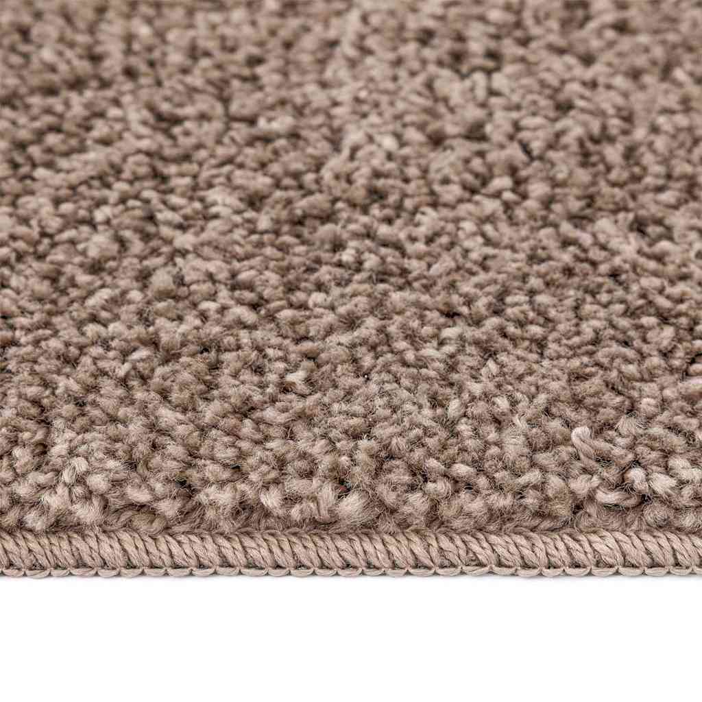 vidaXL Anti-slip Shaggy Rug Brown 160 x 160 cm PP 6