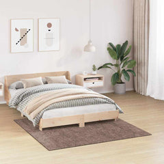 vidaXL Anti-slip Shaggy Rug Brown 160 x 160 cm PP 3
