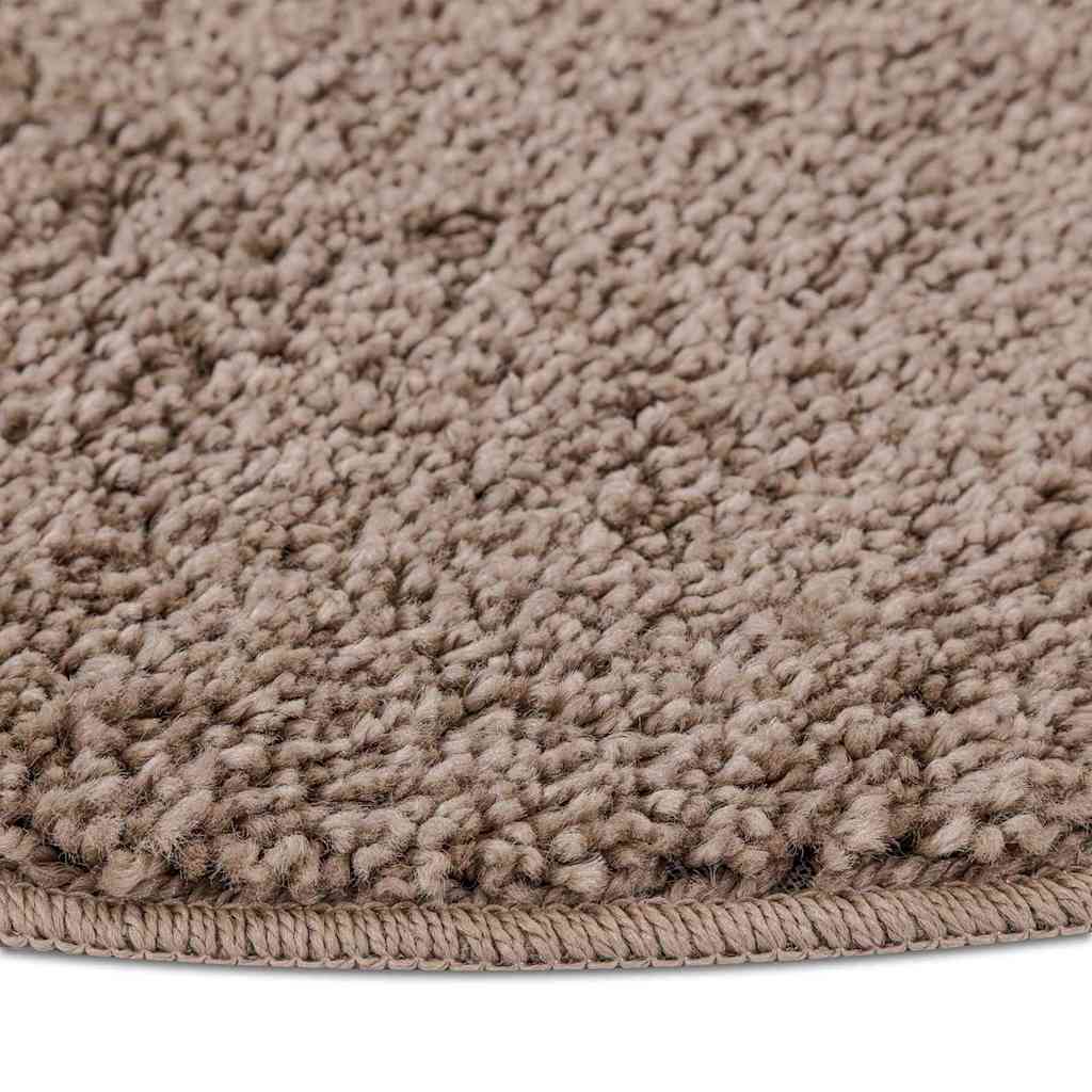 vidaXL Anti-slip Shaggy Rug Brown 120 x 120 cm PP 6