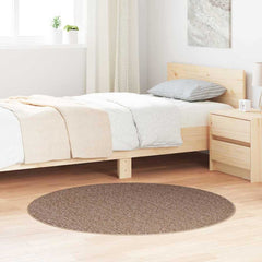 vidaXL Anti-slip Shaggy Rug Brown 120 x 120 cm PP 1