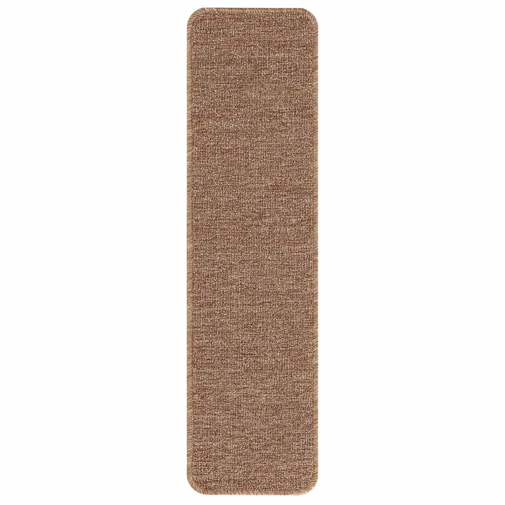 vidaXL Anti-slip Stair Mats 15 pcs 75 x 20 cm Yellow PP Rectangular 4
