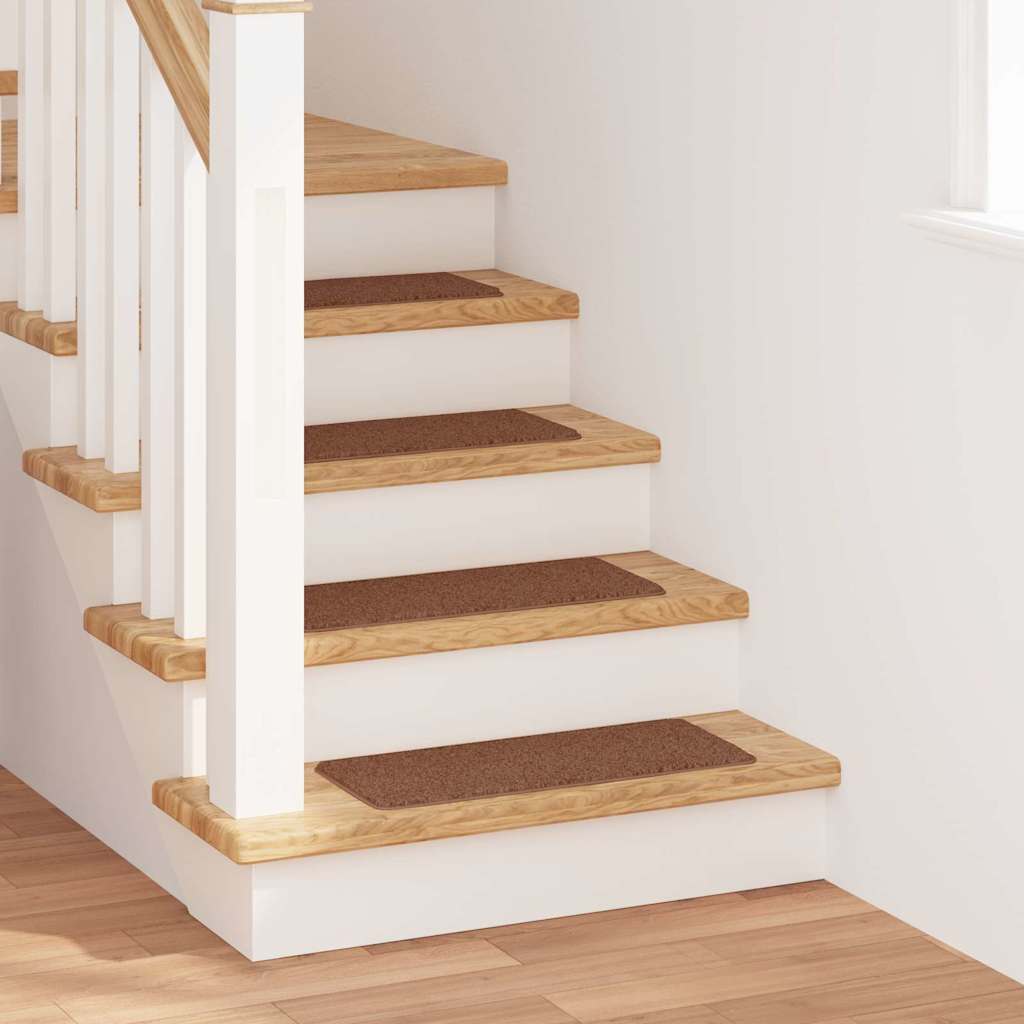 vidaXL Anti-slip Stair Mats 15 pcs 60 x 25 cm Yellow PP Rectangular 1