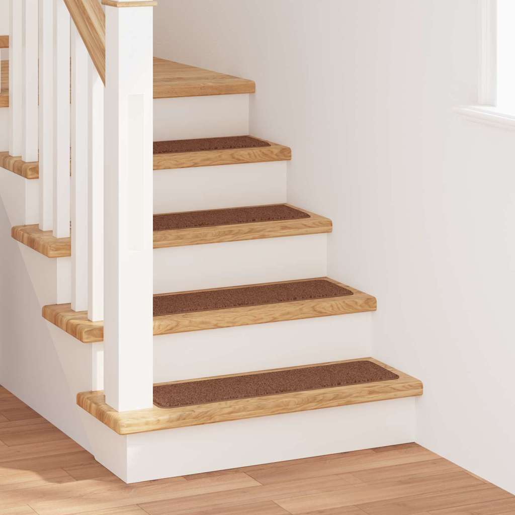 vidaXL Anti-slip Stair Mats 15 pcs 75 x 20 cm Yellow PP Rectangular 1