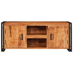 vidaXL TV Cabinet with Shelf Brown 120 x 33 x 50 cm Solid acacia wood 5